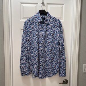 Men's Blue Floral Shirt
